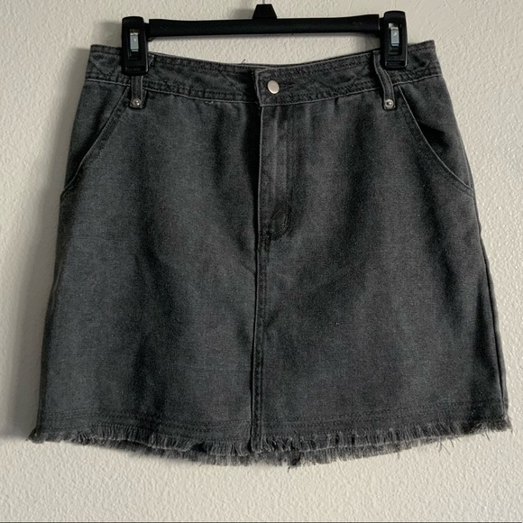 Dresses & Skirts - Never Worn Dark Grey Denim Skirt